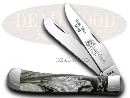 Case XX Ivory Quartz Genuine Corelon 1/500 Trapper Pocket Knife