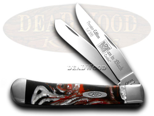 Case XX Man In Black Genuine Corelon 1/500 Trapper Pocket Knife
