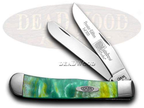Case XX Rainbow Genuine Corelon 1/500 Trapper Pocket Knife