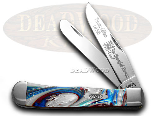 Case XX Genuine Star Spangled Banner Trapper 1/500 Pocket Knife