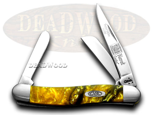 Case xx 24K Gold Genuine Corelon 1/500 Stockman Pocket Knife Knives