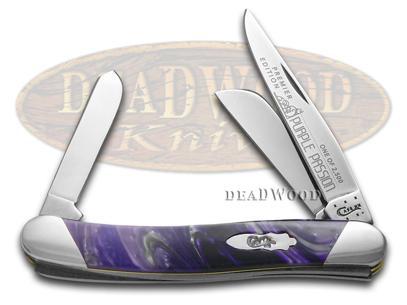 Case XX Slant Series Purple Passion Corelon Medium Stockman 1/2500 Pocket Knife