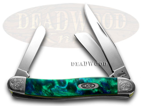 Case XX Engraved Bolster Series Genuine Aquarius Corelon Stockman Pocket Knives