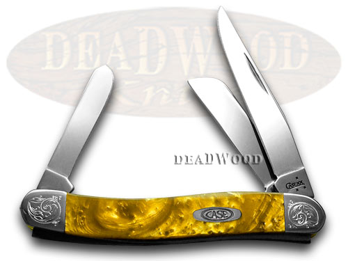 Case XX Engraved Bolster Series Butter Rum Corelon Stockman Pocket Knife Knife