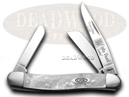 Case xx White Pearl Genuine Corelon 1/500 Stockman Pocket Knife Knives