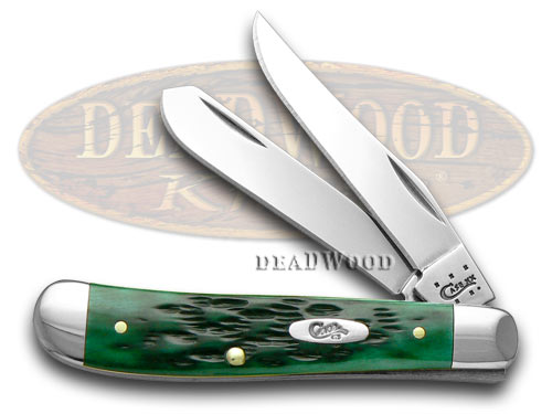 Case XX Bermuda Green Jigged Bone Mini Trapper Pocket Knife