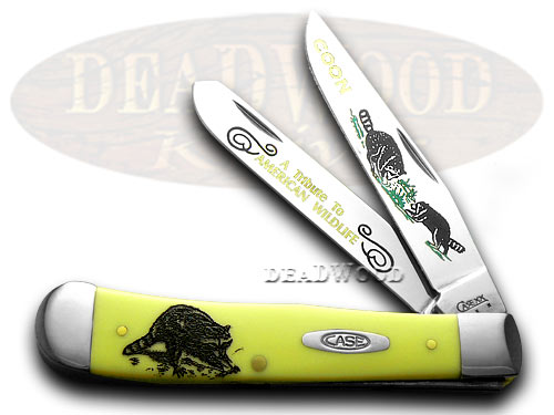 Case XX Yellow Coon Trapper 1/1000 Pocket Knife