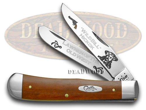 Case XX Collector's Wild Bill Hickok Chestnut Bone 1/500 Trapper Pocket Knife
