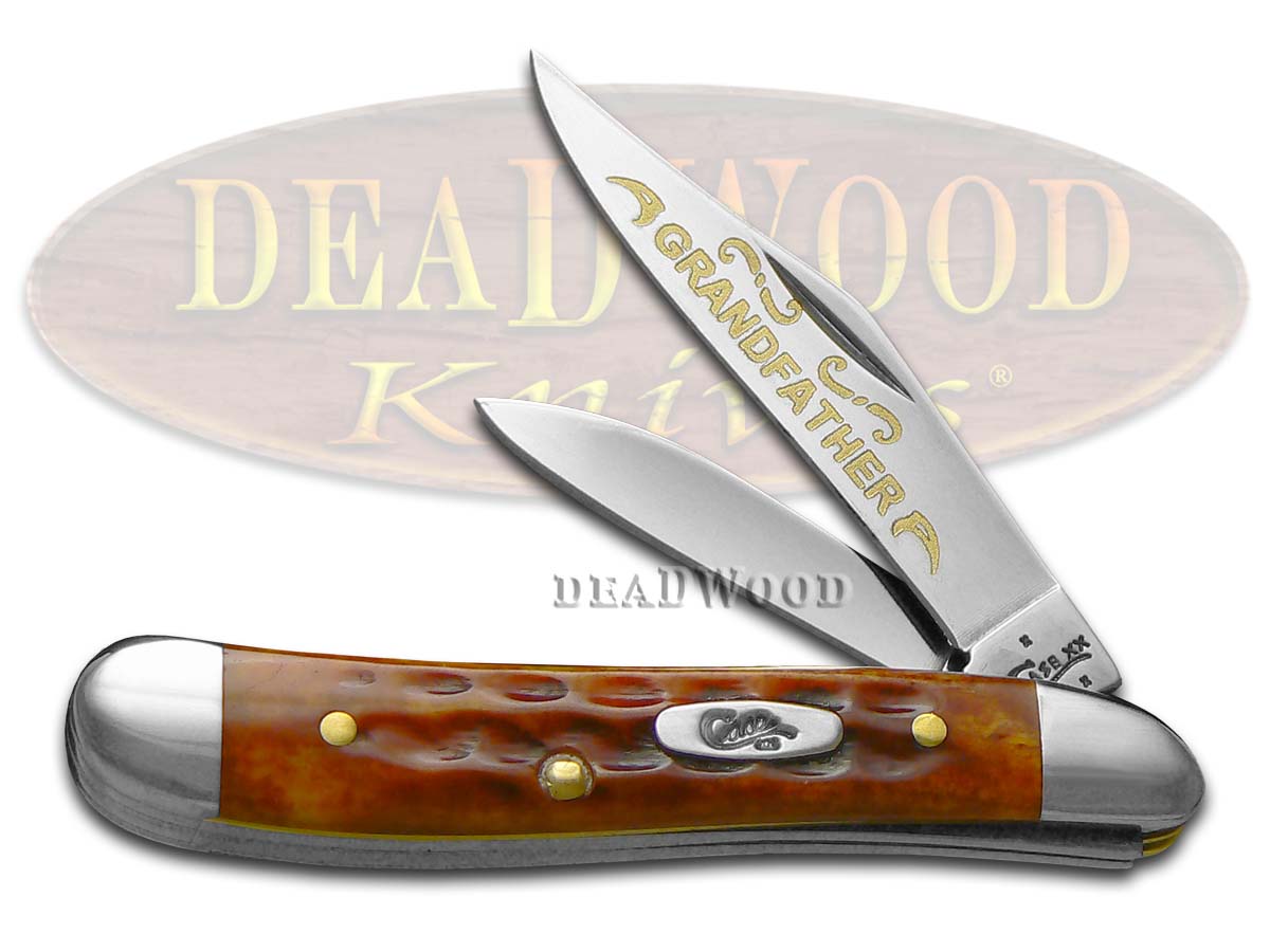 CASE XX GRANDFATHER Grandson Peanut & Toothpick Knife Set Harvest