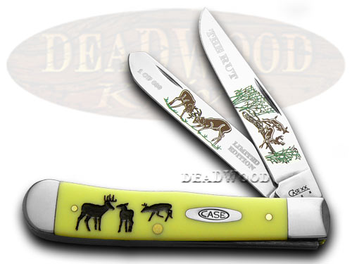 Case XX Yellow 1/600 The Rut Trapper Pocket Knife