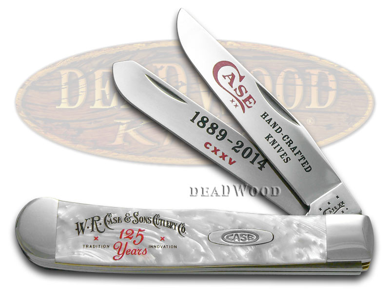 Case XX 125th Anniversary White Pearl Trapper Stainless Pocket Knife