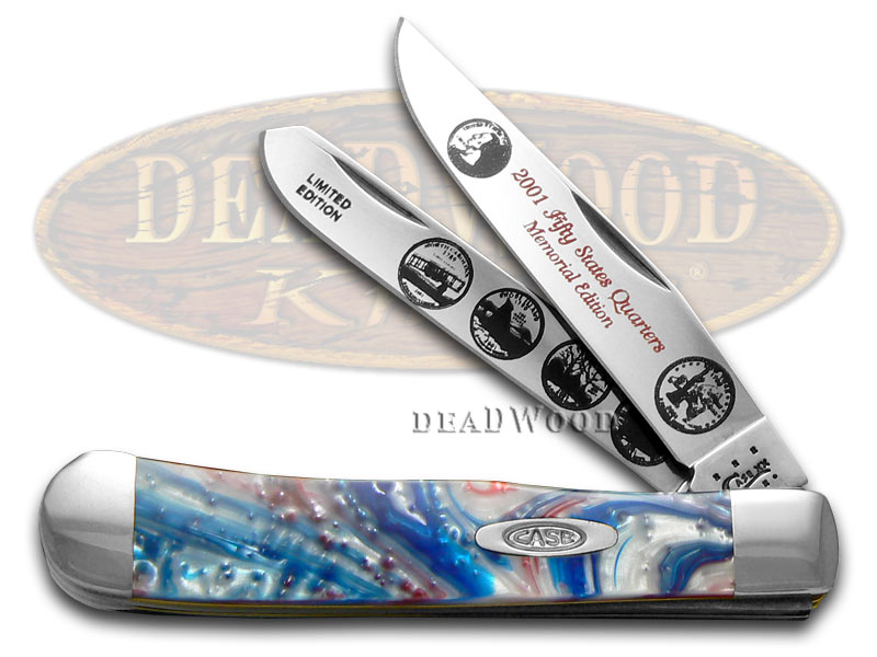 Case XX 2001 State Quarters Series Trapper 1/3000 Stainless Pocket Knife Set