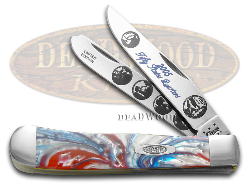 Case XX 2005 State Quarters Series Trapper 1/3000 Stainless Pocket Knife Set