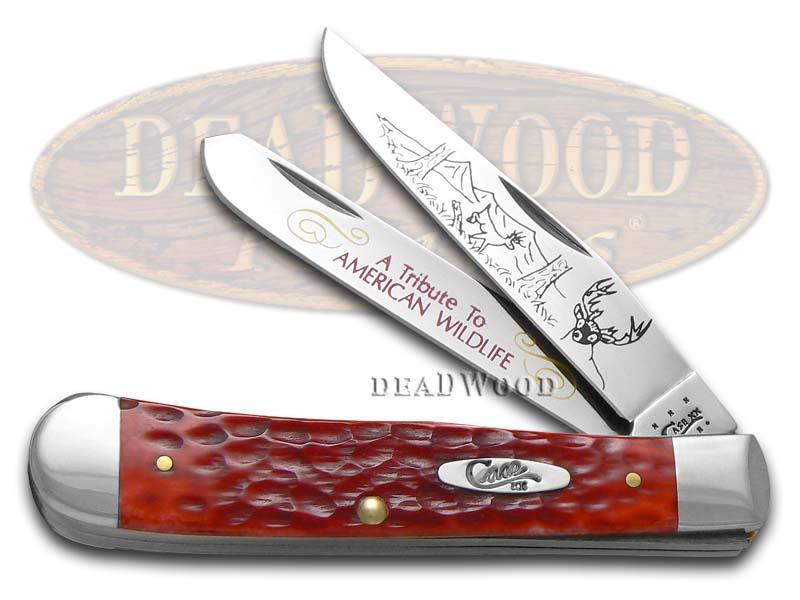 Case XX American Wildlife Tribute Red Bone Trapper Stainless Pocket Knife