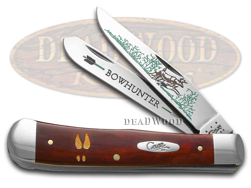 Case XX Bow Hunter Chestnut Bone Trapper 1/600 Stainless Pocket Knife