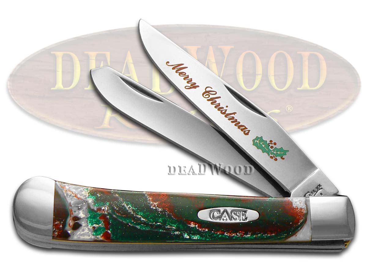 Case xx Merry Christmas Corelon Trapper 1/500 Stainless Pocket Knife Knives