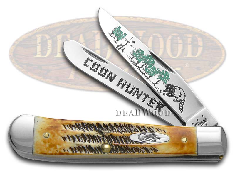 Case XX Coon Hunter 6.5 BoneStag Trapper 1/600 Stainless Pocket Knife