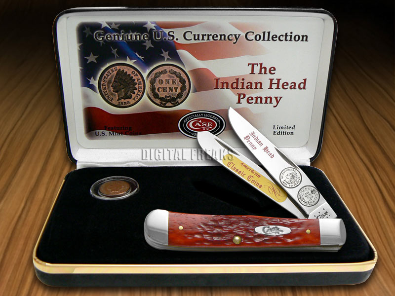 Case Cutlery Indian Head Penny Gift Set Knife Catihprpb Includes a