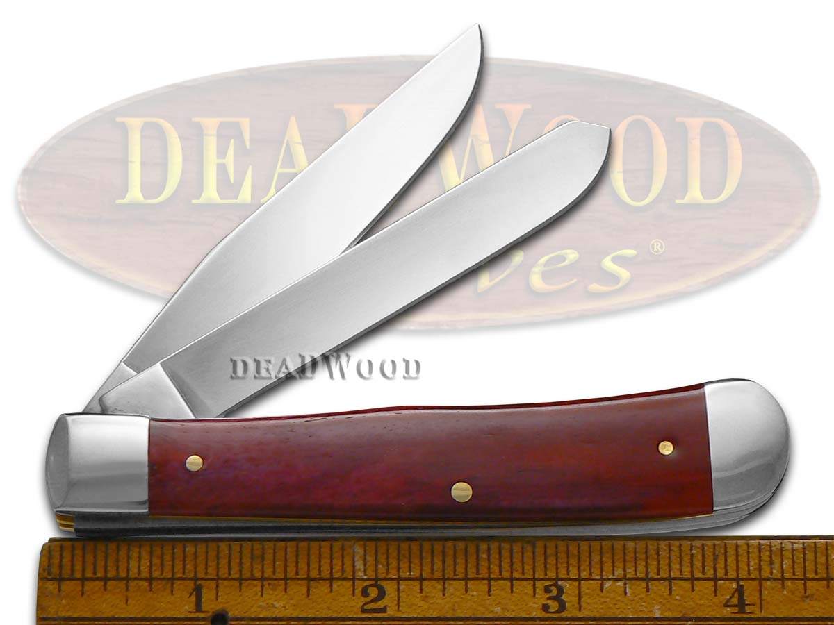 Case XX Merry Christmas Smooth Red Bone Trapper Pocket Knife Stainless Knives for sale online | eBay