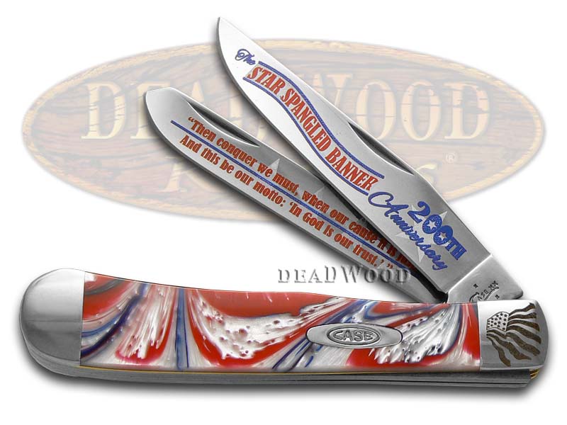 Case XX Star Spangled Banner 200th Anniversary Corelon Trapper Stainless Pocket Knife