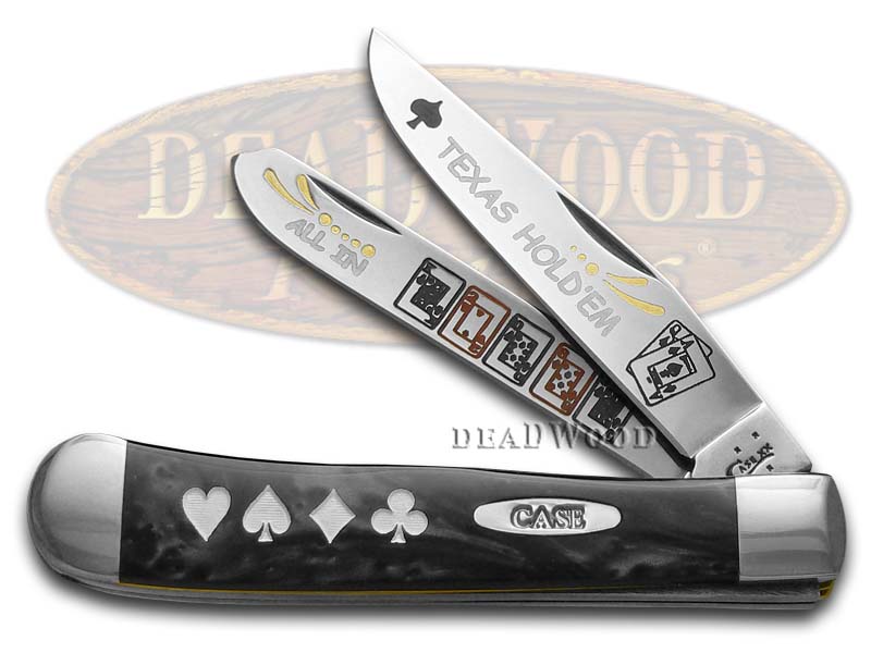 Case XX Collector's Edition Texas Hold'Em Trapper Black Pearl Pocket Knife
