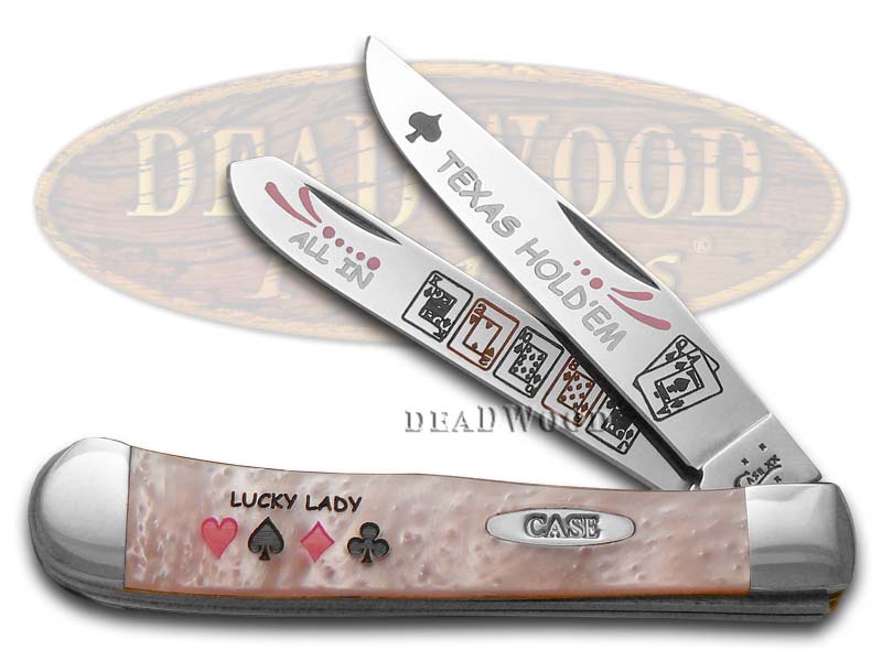 Case XX Collector's Edition Texas Hold'Em - Pink Pearl Handles Pocket Knife