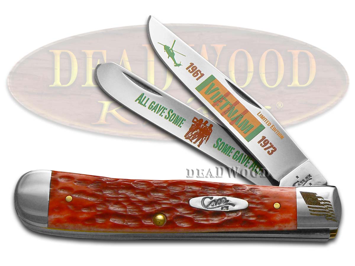 Case XX Vietnam Red Bone Trapper 1/3000 Stainless Pocket Knife