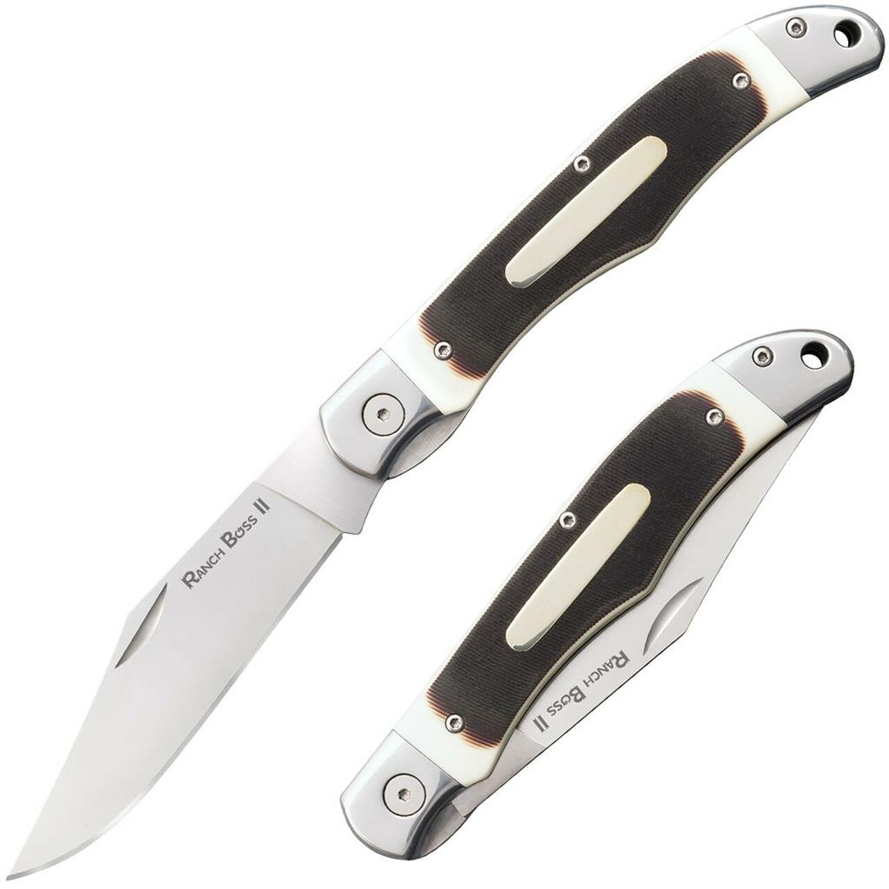 COLD STEEL Ranch Boss 2 Liner Lock 20NPM1 Knife SK-5 Carbon Steel Pocket Knives