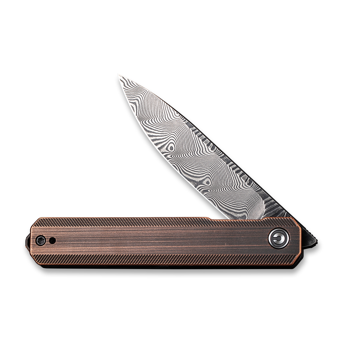 CIVIVI Exarch Liner Lock C2003DS-2 Knife Damascus Steel & Solid Copper Pocket Knives