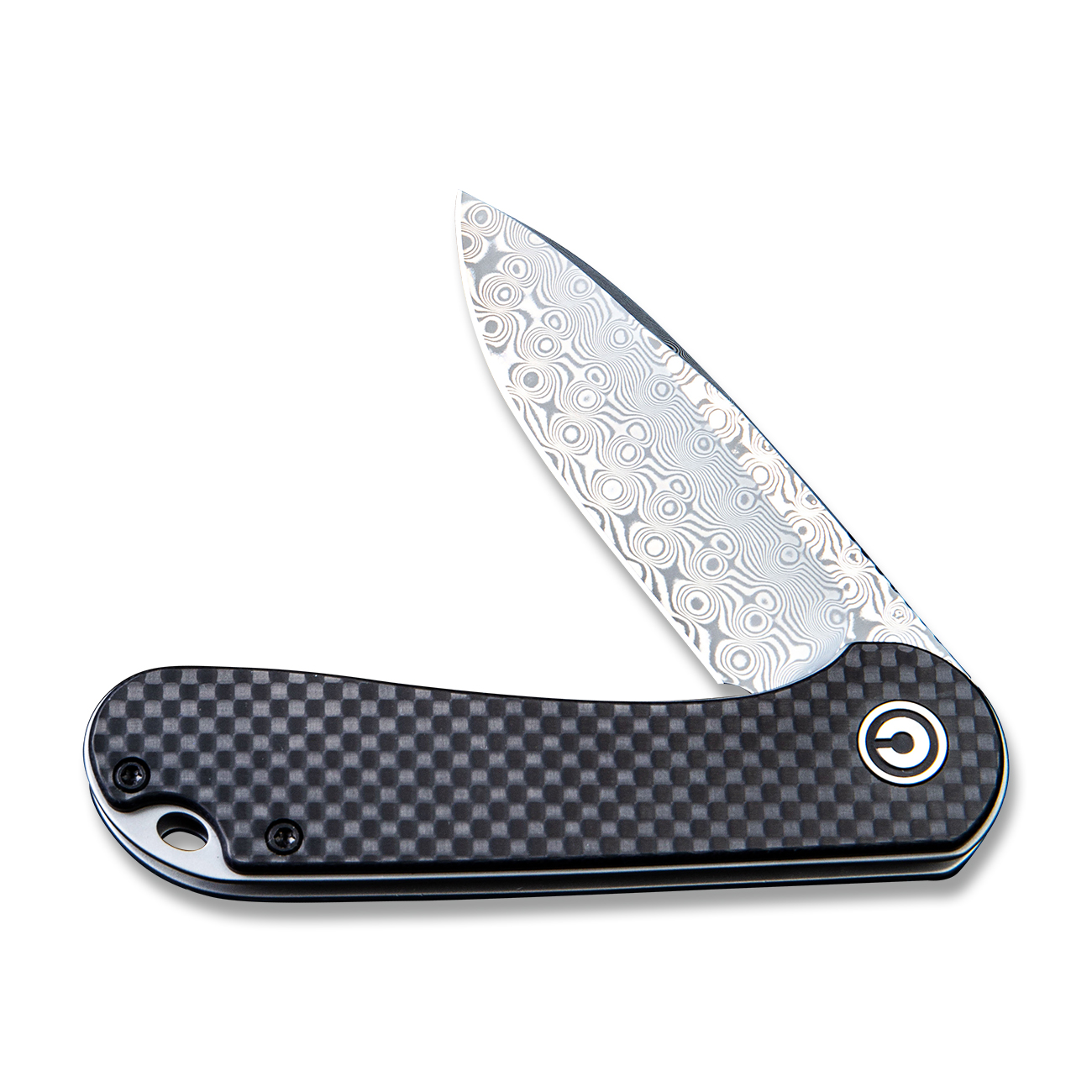 CIVIVI Elementum Liner Lock C907DS Knife Damascus Steel Carbon Fiber Black G10 Pocket Knives