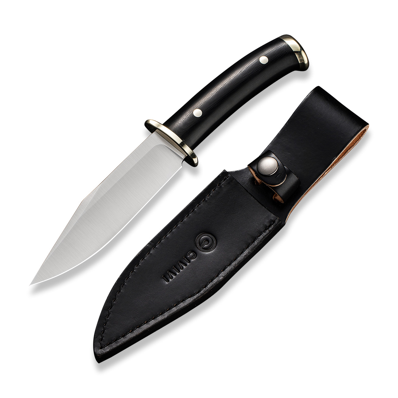 CIVIVI Teton Tickler Fixed Blade C20072-1 Knife D2 Stainless Steel & Black G10 Knives
