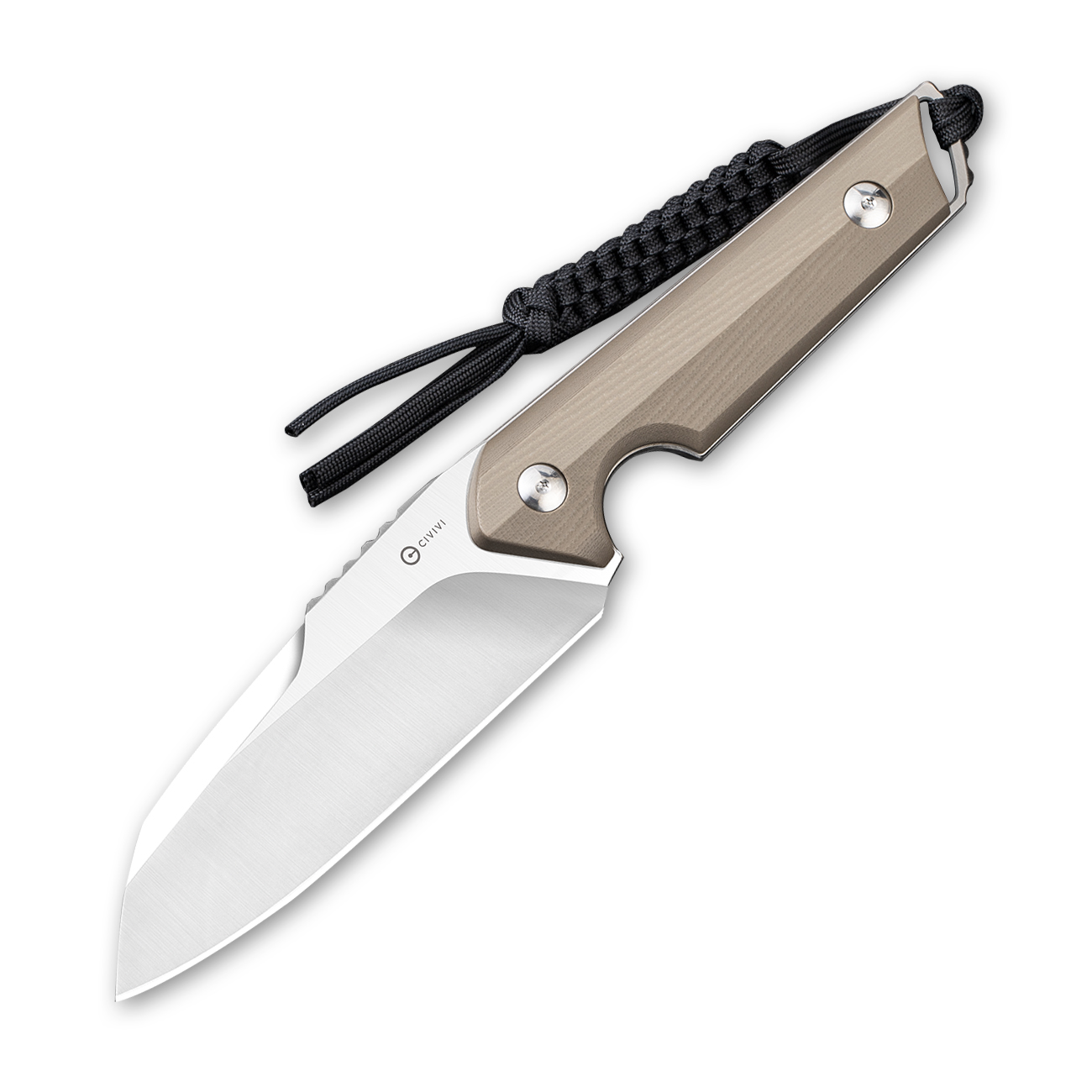 CIVIVI Kepler Fixed Blade C2109B Knife 9Cr18MoV Stainless Steel & Tan G10 Hunting Knives