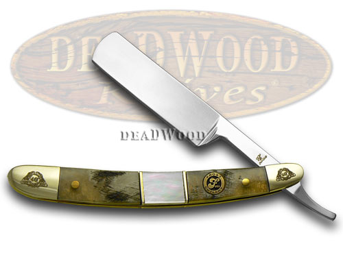 Frost Family 40th Anniversary Ram Horn and Mother Of Pearl 1/600 Razor Pocket Knife