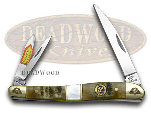 Frost Family 40th Anniversary Ram Horn Mother Of Pearl 1/600 Wharncliffe Whittler Pocket Knives