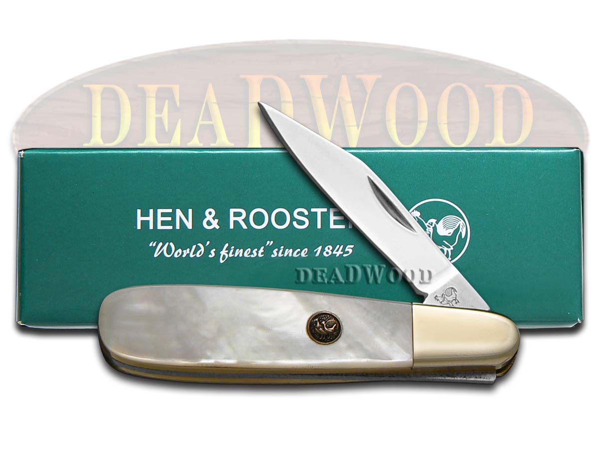 HEN & ROOSTER AND Genuine Mother of Pearl Barlow Pocket Knife 241MOP Knives 26615411901 eBay