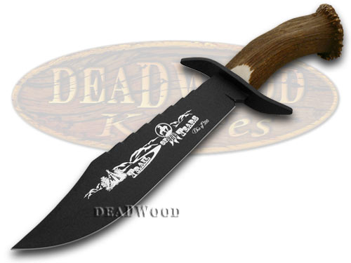 Hen & Rooster Genuine Deer Stag Trail of Tears 1/500 Bowie Fixed Blade Knife