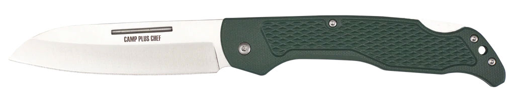 ONTARIO KNIVES Camp Plus Chef Lockback 4300 Knife Stainless Steel & Green GFN