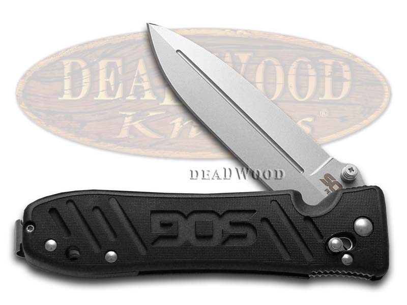 SOG PE15-BX Pent Arc Black Glass-Reinforced Nylon Folding Hunter Stainless Pocket Knife