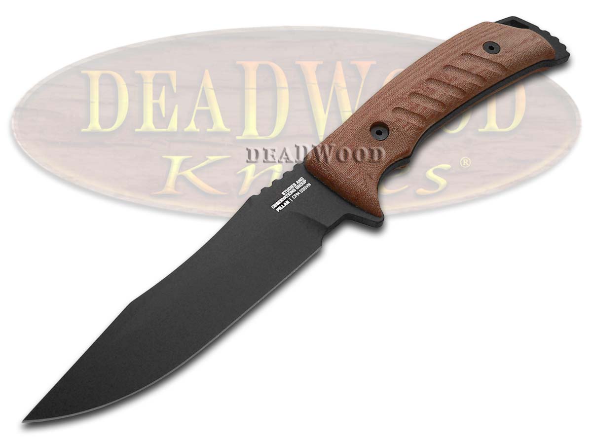 SOG Pillar LTD Fixed Blade Knife 1/500 Red Micarta Black S35VN Steel UF1005-BX Knives