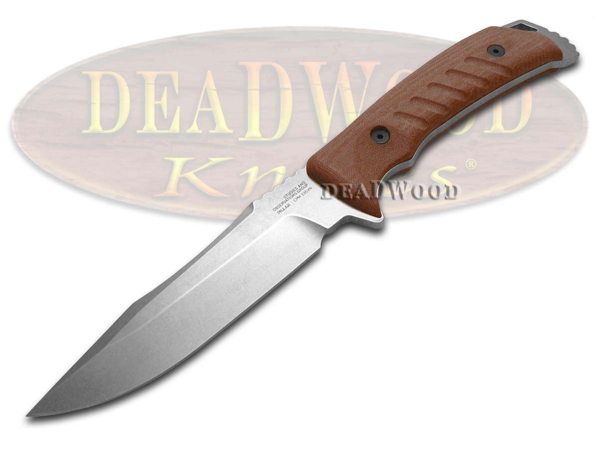 SOG Pillar LTD Fixed Blade Knife 1/500 Red Micarta S35VN Stainless UF1007-BX Knives