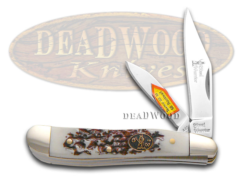 Steel Warrior Imitation Stag Composite Peanut Stainless Pocket Knife Knives