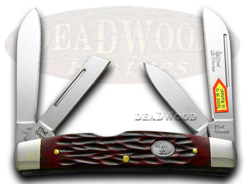 Steel Warrior Congress - Red Walnut Jigged Bone Handles Pocket Knife