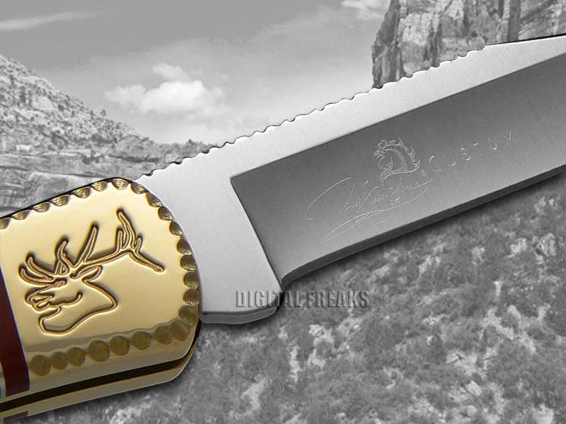 buck 110 david yellowhorse elk mountain folding hunter 1/1