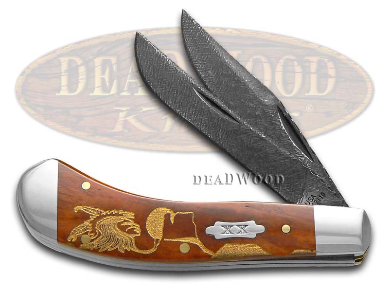 Case xx David Yellowhorse Native Steel Morning Singer Chestnut Saddlehorn 1/25 Pocket Knife Knives